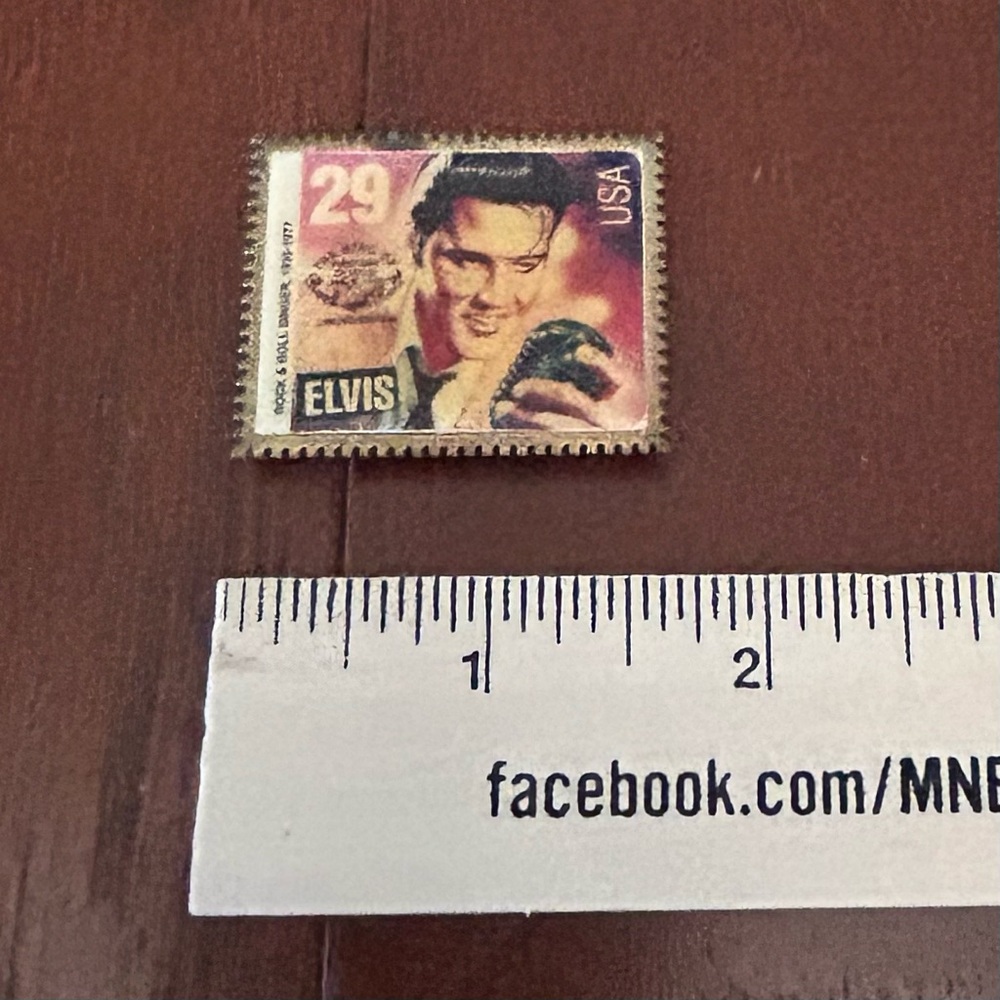 Vintage 1993 Elvis Presley 29¢ Stamp Fridge Magnet USPS Commemorative Magnet - Picture 5 of 8